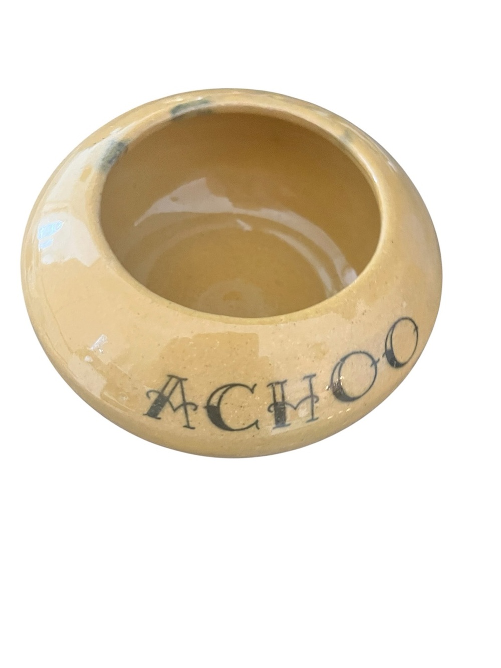 Art Pottery Achoo Tissue Holder Or Case Signed